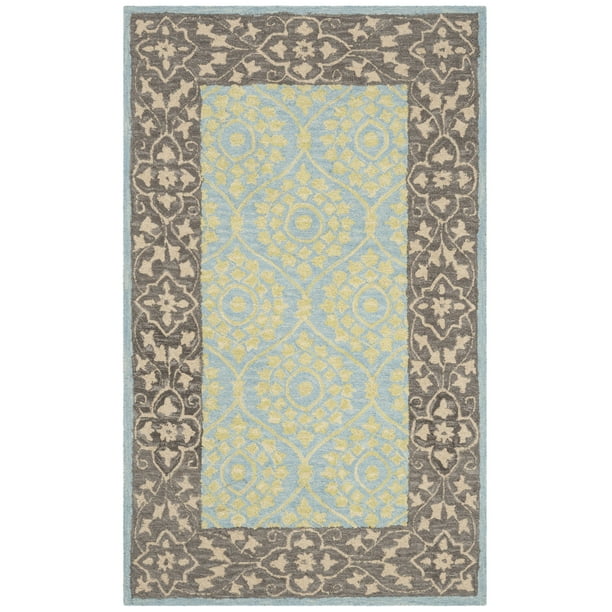2' x 3' Chocolate Yellow Safavieh Suzani Collection SZN104A Hand-Hooked Boho Premium Wool Accent Rug 2' x 3' Chocolate Yellow Safavieh Suzani Collection SZN104A Hand-Hooked Boho Premium Wool Accent Rug